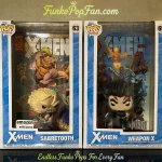 Marvel Comic Covers X-Men #63 Sabretooth (Amazon Exclusive) Vinyl Figure Bobblehead Vaulted Collectible With Protector Funko Pop Figure