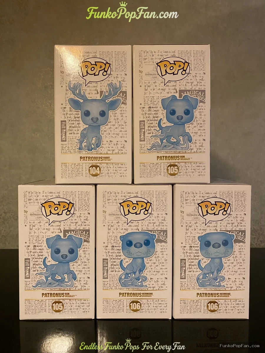 Funko Pop! Harry Potter Patronus #105 Stag / Dog #106 (Pre-Release Exclusive) Vinyl Figure Bobblehea - Funko Pop Figure