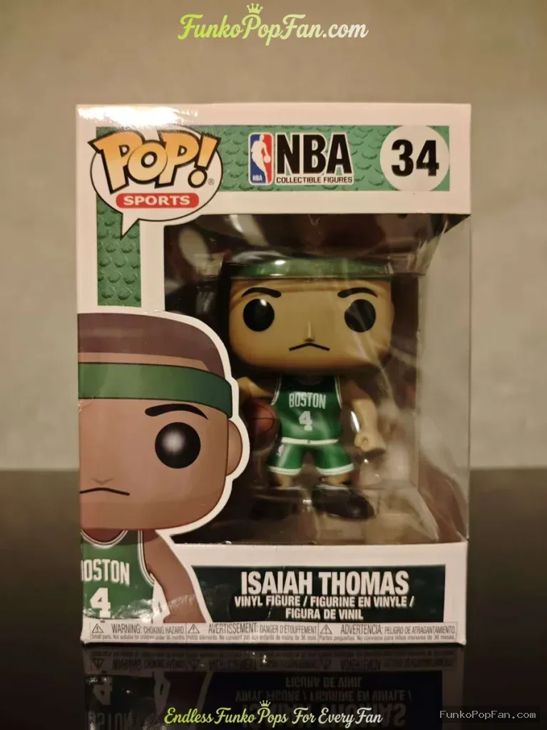 Sports NBA #34 Isaiah Thomas Vinyl Figure Bobblehead Vaulted Collectible With Protector Funko Pop Figure