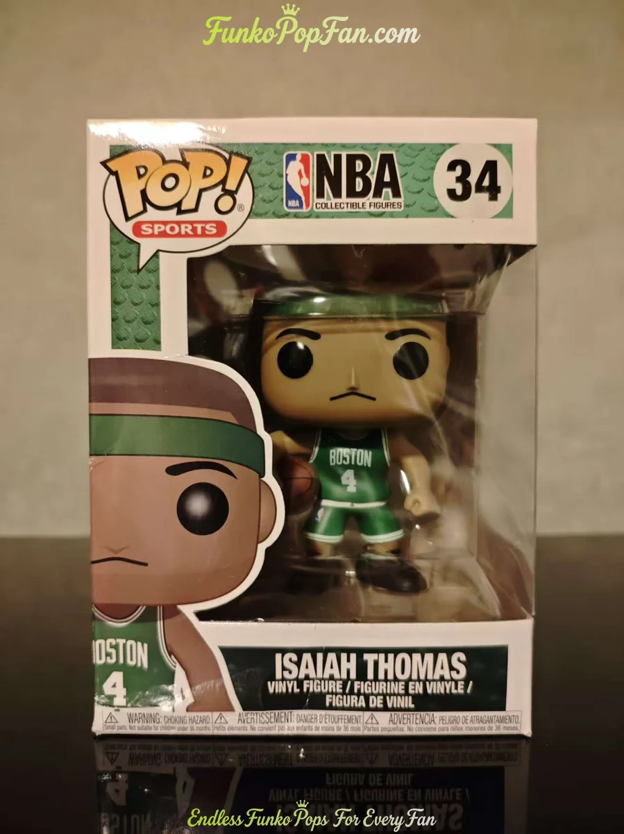 Sports NBA #34 Isaiah Thomas Vinyl Figure Bobblehead Vaulted Collectible With Protector Funko Pop Figure