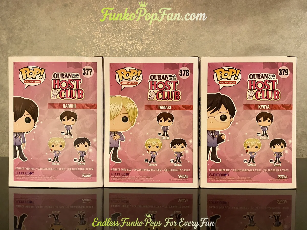 Bundle Funko Pop! Animation Ouran High School Host Club #377 Haruhi + #378 Tamaki + #379 Kyoya Vinyl - Funko Pop Figure