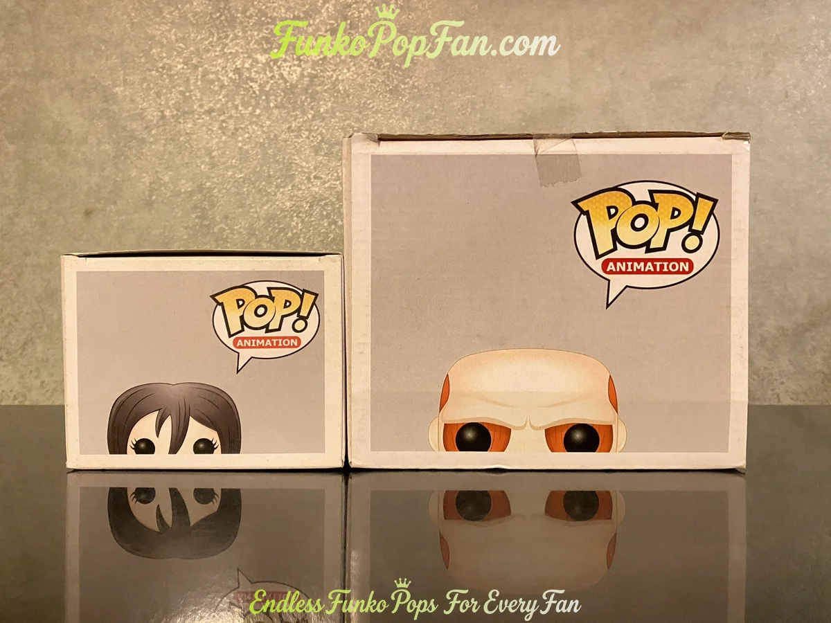 Funko Pop! Animation Attack on Titan #21 Mikasa Ackermann / Colossal Titan #23 Vinyl Figure Bobblehe - Funko Pop Figure