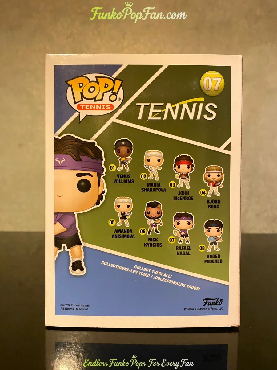 Funko Pop! Tennis Tennis #07 Rafael Nadal Vinyl Figure Bobblehead Vaulted Collectible With Protector - Funko Pop Figure