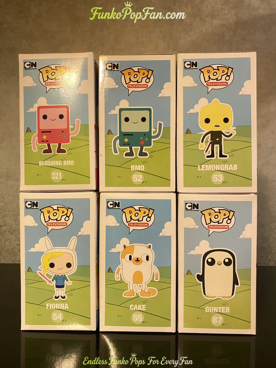 Bundle [LOT] Funko Pop Adventure Time #321 Blushing BMO / #52 BMO / #53 Lemongrab / #54 Fionna / #55 - Funko Pop Figure