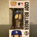 Funko Pop! MLB #63 Cody Bellinger (Road Uniform) Vinyl Figure Bobblehead Vaulted Collectible With Pr - Funko Pop Figure