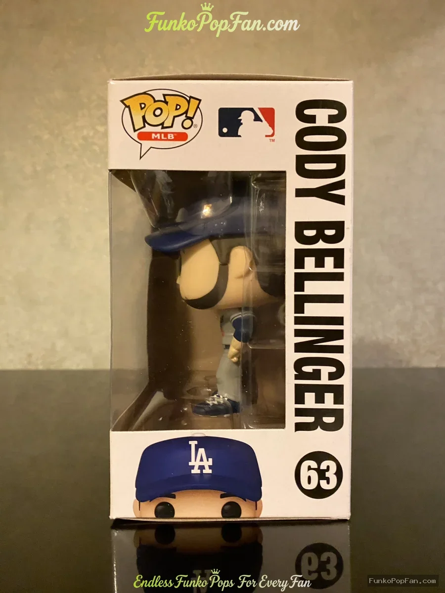 Funko Pop! MLB #63 Cody Bellinger (Road Uniform) Vinyl Figure Bobblehead Vaulted Collectible With Pr - Funko Pop Figure