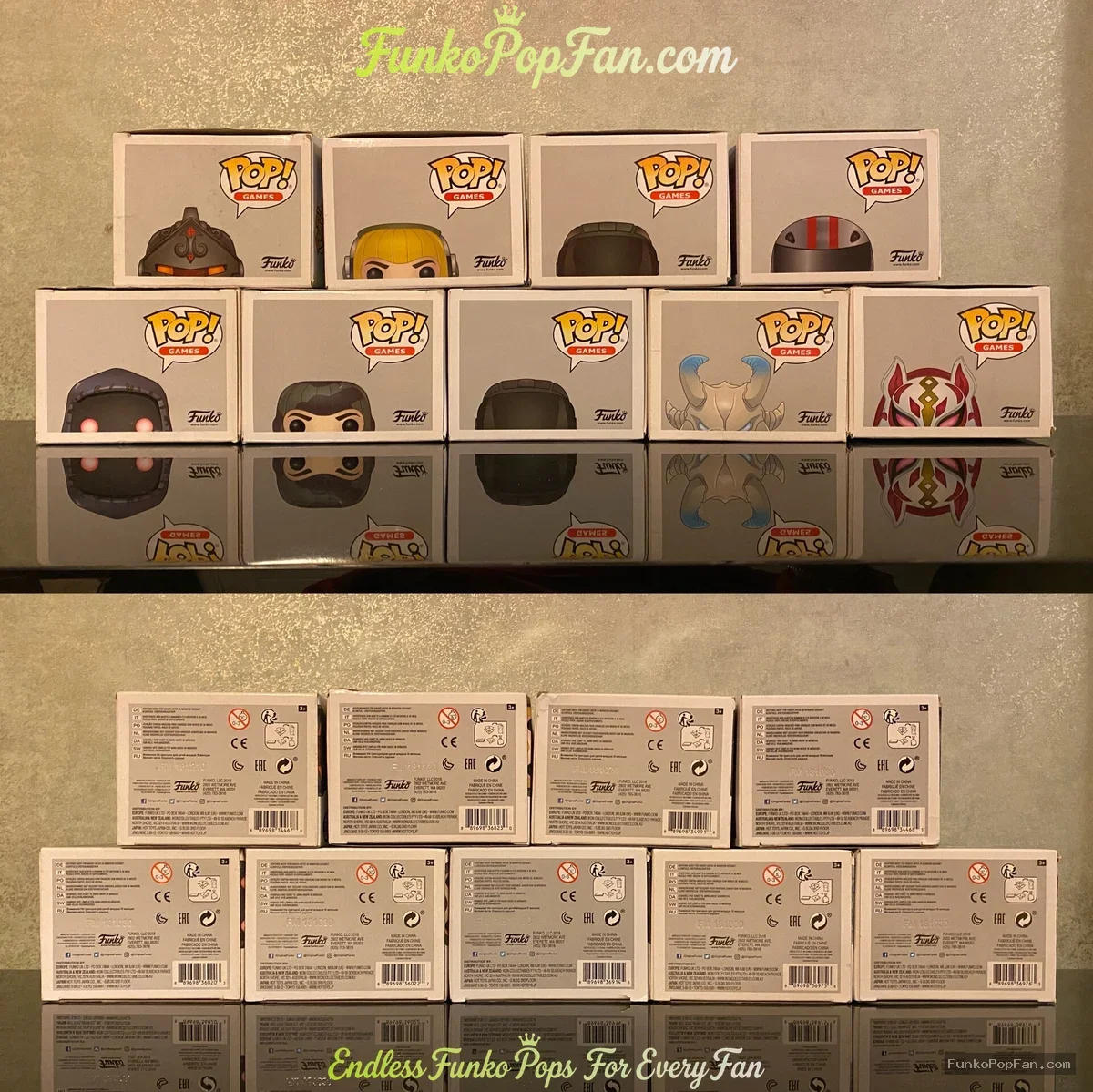 Bundle Funko Pop! Games Fortnite #459 Black Knight / Raptor #436 / Dark Voyager #442 / Burnout #467  - Funko Pop Figure