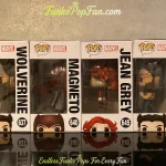 Bundle Funko Pop Marvel #637 Wolverine Logan / #640 Magneto / #645 Jean Grey / #647 Logan Vinyl Figu - Funko Pop Figure