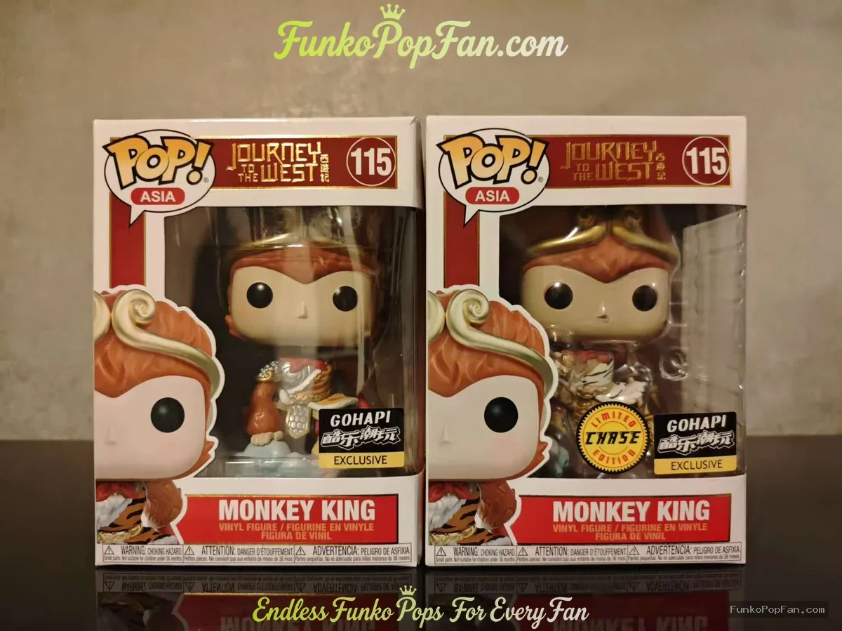 Asia Journey to the West #115 Monkey King Vinyl Figure Bobblehead Vaulted Collectible With Protector Funko Pop Figure