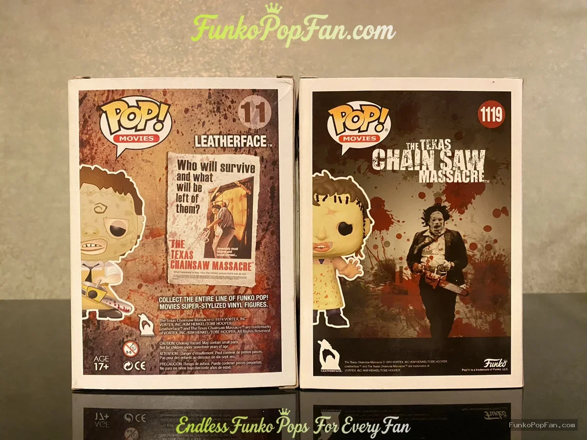 Funko Pop Movies The Texas Chainsaw Massacre #11 +#1119 Leatherface (Hot Topic Exclusive) Vinyl Figu - Funko Pop Figure