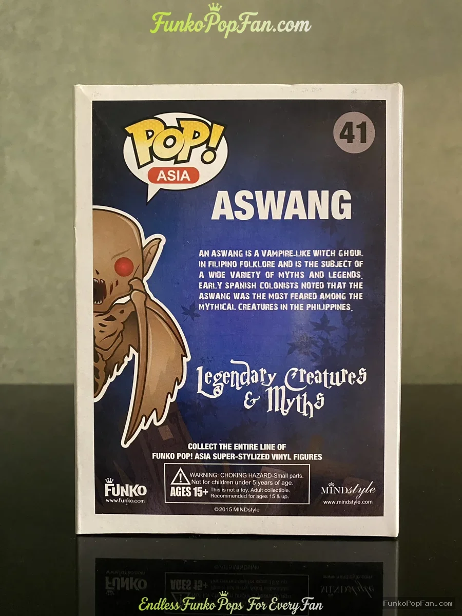 Funko Pop! Asia Legendary Creatures & Myths #41 Aswang (Flocked Exclusive) Vinyl Figure Bobblehead V - Funko Pop Figure