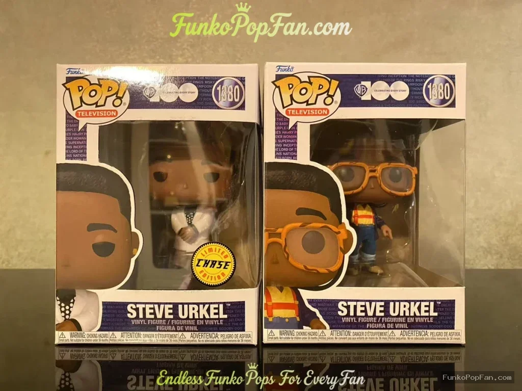 Television Seinfeld #1380 Steve Urkel (Chase + Common 2 set) Vinyl Figure Bobblehead Vaulted Collectible With Protector Funko Pop Figure