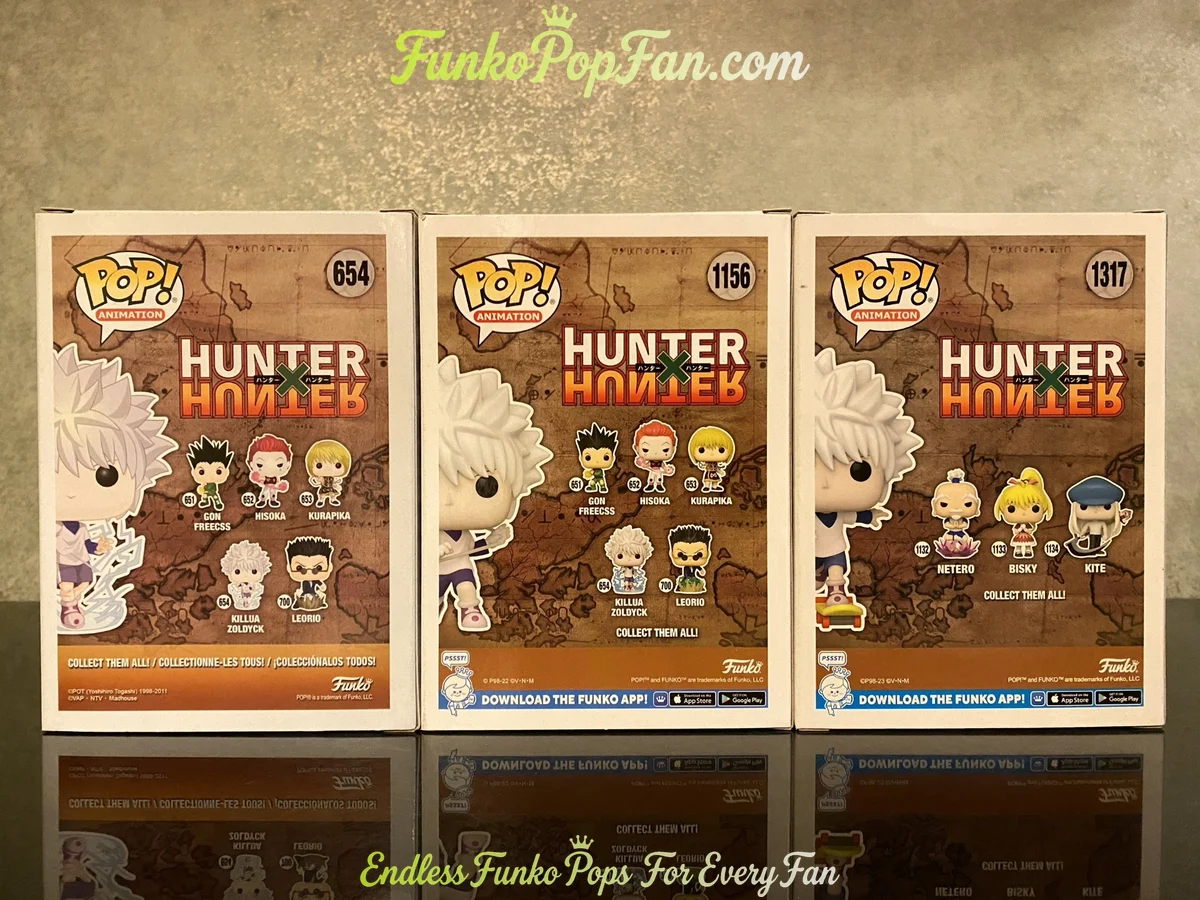Bundle Funko Pop Animation Hunter X Hunter #654 Killua Zoldyck / #1156 Killua Zoldyck / #1317 Killua - Funko Pop Figure