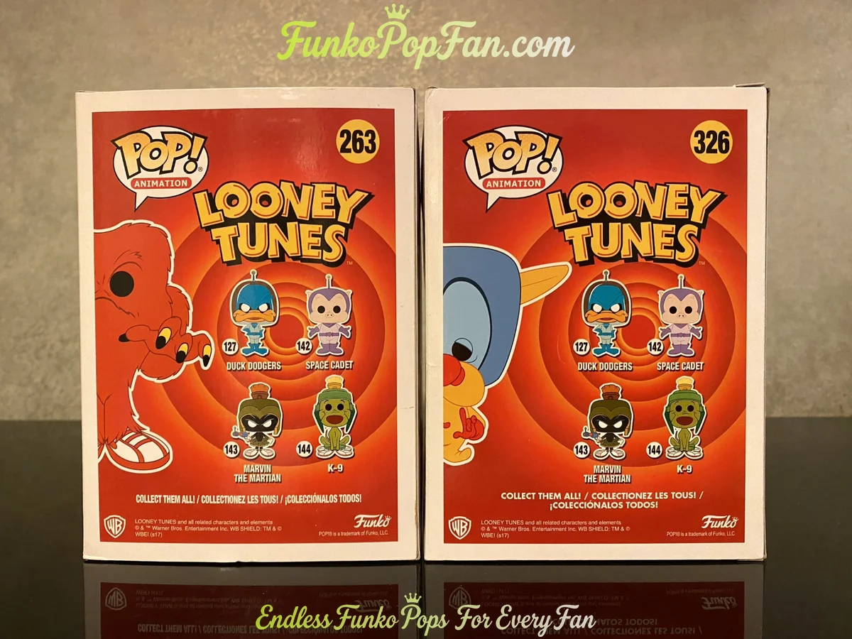 Funko Pop! Looney Tunes Animation #263 Gossamer / Gremlin #326 3000 LE Vinyl Figure Bobblehead Vault - Funko Pop Figure