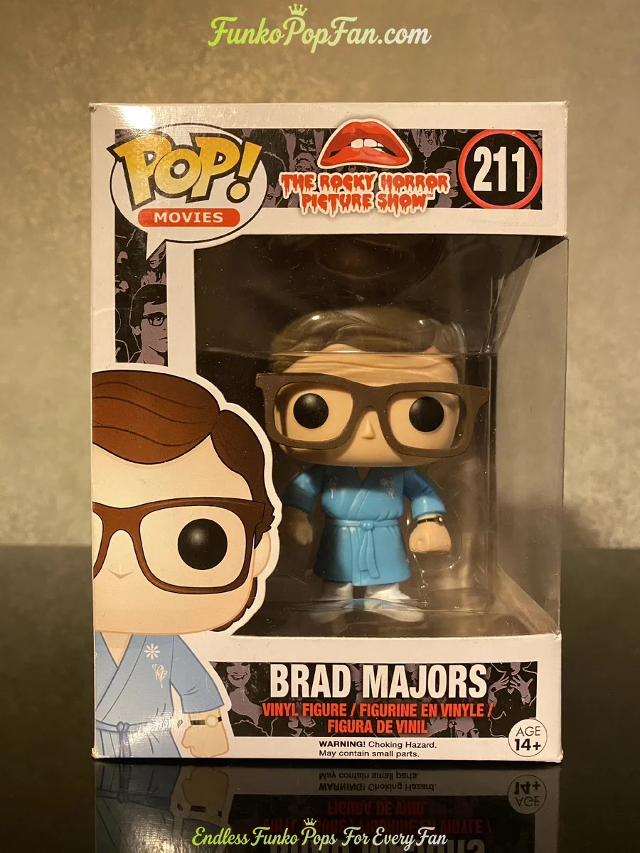 Movies The Rocky Horror Picture Show #211 Brad Majors Vinyl Figure Bobblehead Vaulted Collectible With Protector Funko Pop Figure