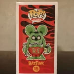 Funko Pop! #15 Rat Fink Gray Chrome 2019 SDCC Exclusive Vinyl Figure Bobblehead Vaulted Collectible  - Funko Pop Figure