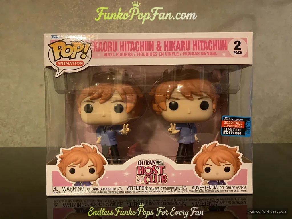 Animation Ouran High School Host Club #275 Kaoru Hitachiin & Hikaru Hitachiin (2023 Fall Limited Edition) Vinyl Figure Bobblehead Vaulted Collectible With Protector Funko Pop Figure