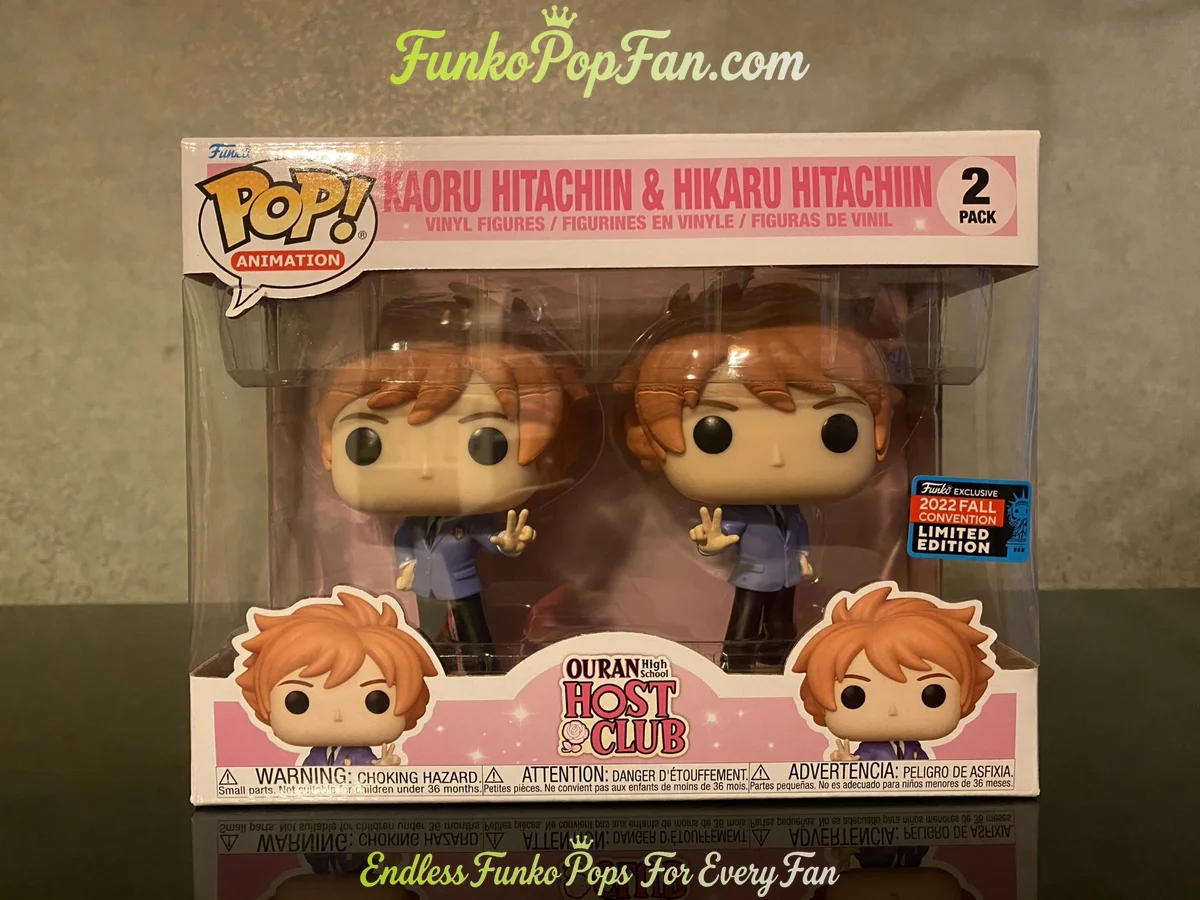 Animation Ouran High School Host Club #275 Kaoru Hitachiin & Hikaru Hitachiin (2023 Fall Limited Edition) Vinyl Figure Bobblehead Vaulted Collectible With Protector Funko Pop Figure