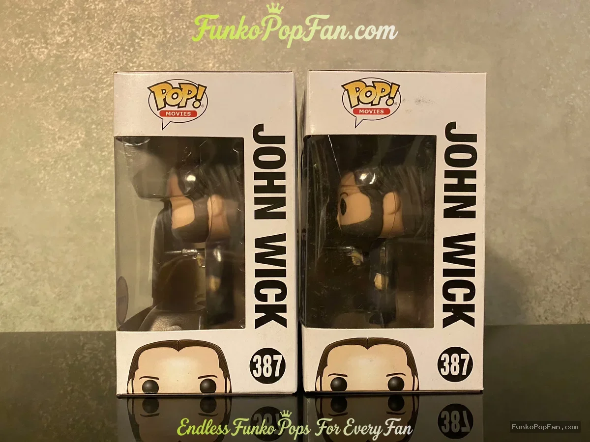 Bundle Funko Pop! Movies John Wick Chapter 2 #387 John Wick Chase + #387 John Wick Set of 2 w/Protec - Funko Pop Figure