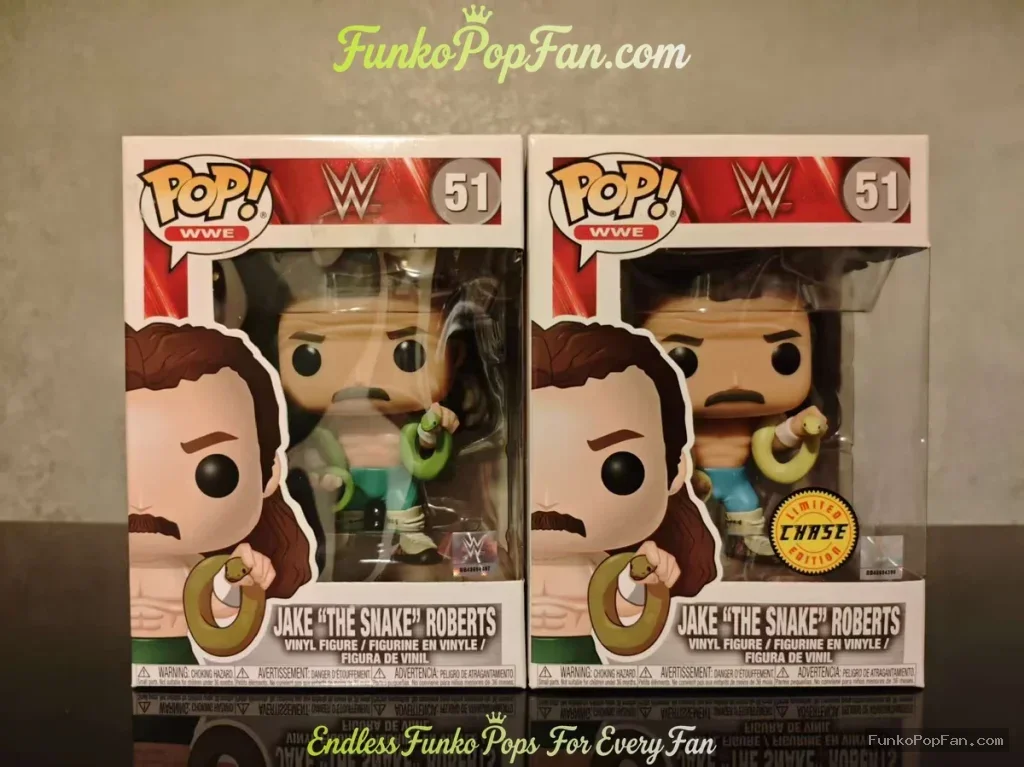WWE Raw #51 Jake 'The Snake' Roberts Vinyl Figure Bobblehead Vaulted Collectible With Protector Funko Pop Figure