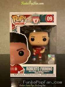 Football #09 Roberto Firmino Vinyl Figure Bobblehead Vaulted Collectible With Protector Funko Pop Figure