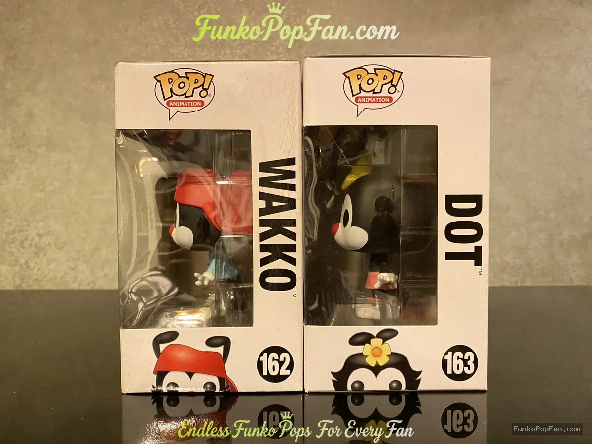 Bundle Funko Pop! Animation Animaniacs #162 Wakko / Dot #163 Vinyl Figure Bobblehead Vaulted Collect - Funko Pop Figure