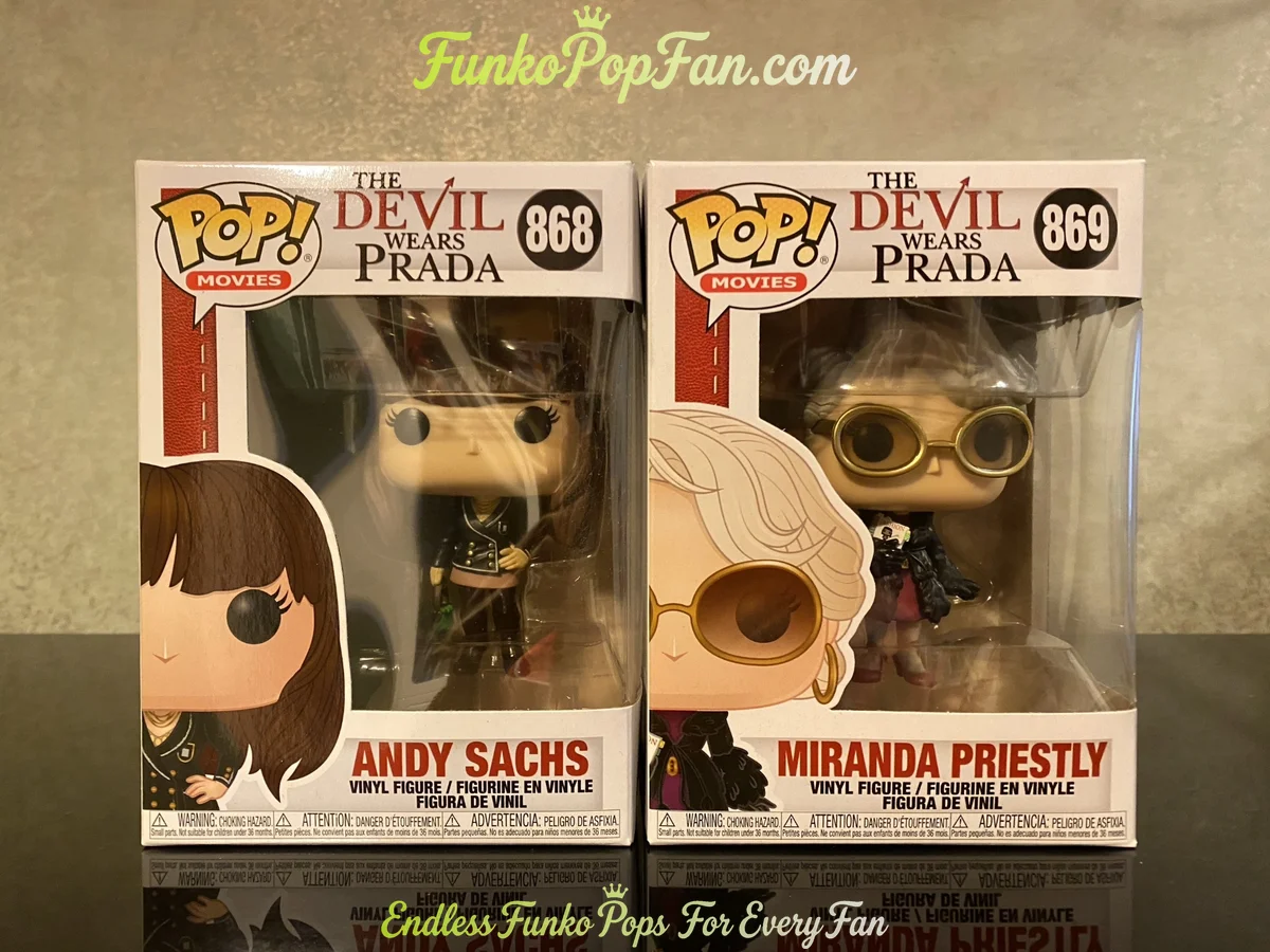 Movies The Devil Wears Prada #868 Andy Sachs / Miranda Priestly #869 Vinyl Figure Bobblehead Vaulted Collectible With Protector Funko Pop Figure