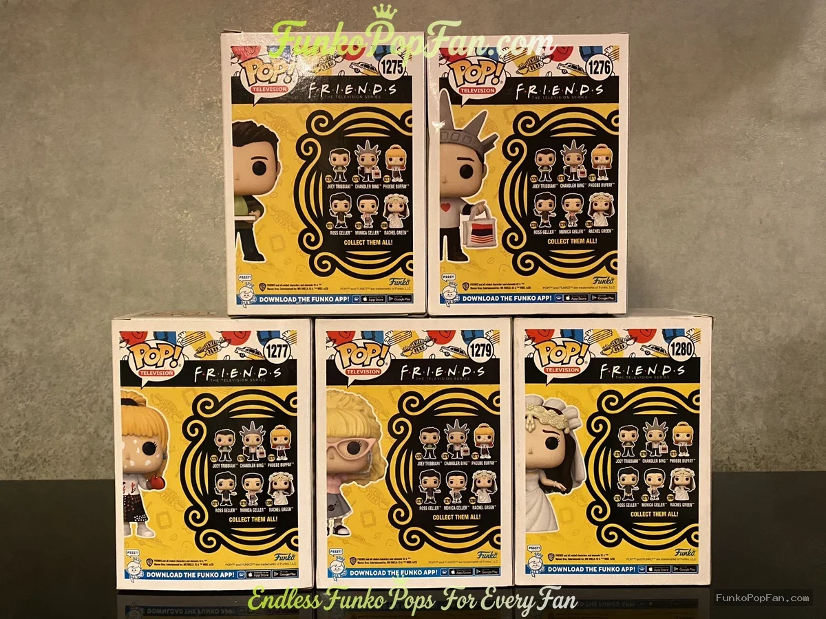 Bundle Funko Pop! Friends The One with Ross's Wedding #1275 Joey Tribbiani / Chandler Bing #1276 / P - Funko Pop Figure
