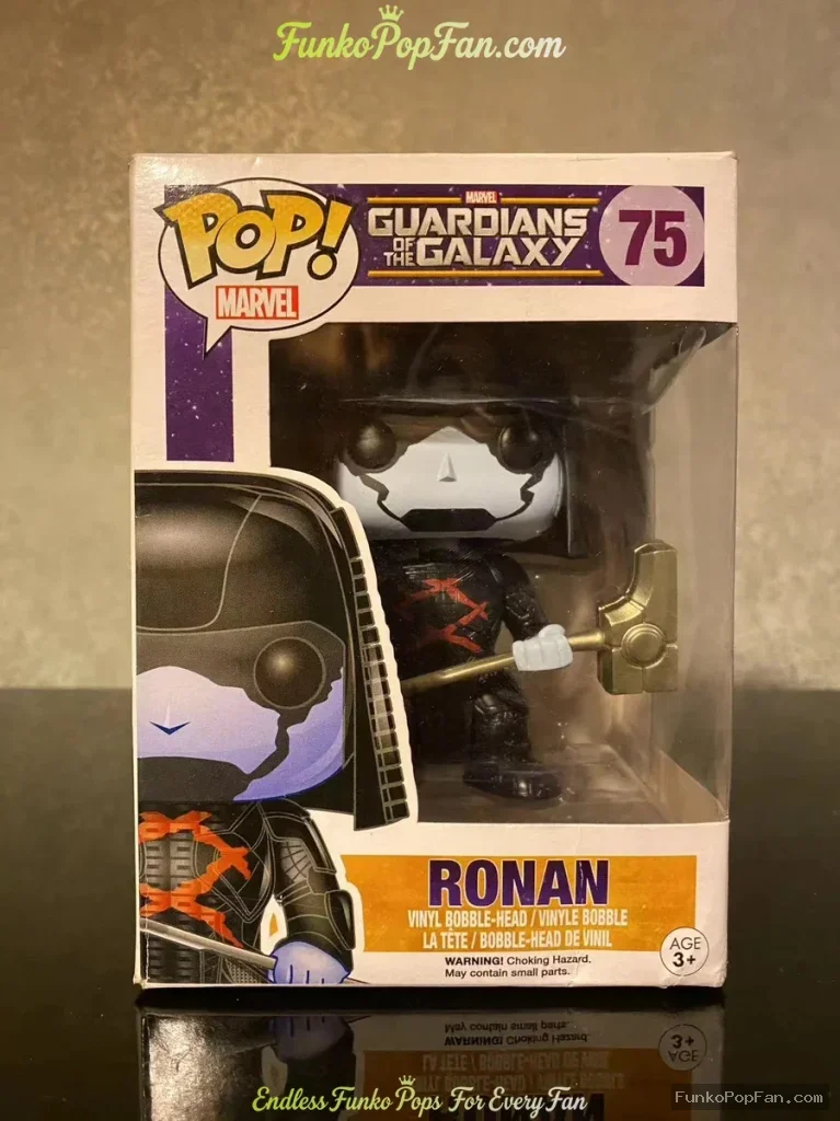 Marvel Guardians of the Galaxy #75 Ronan Vinyl Figure Bobblehead Vaulted Collectible With Protector Funko Pop Figure
