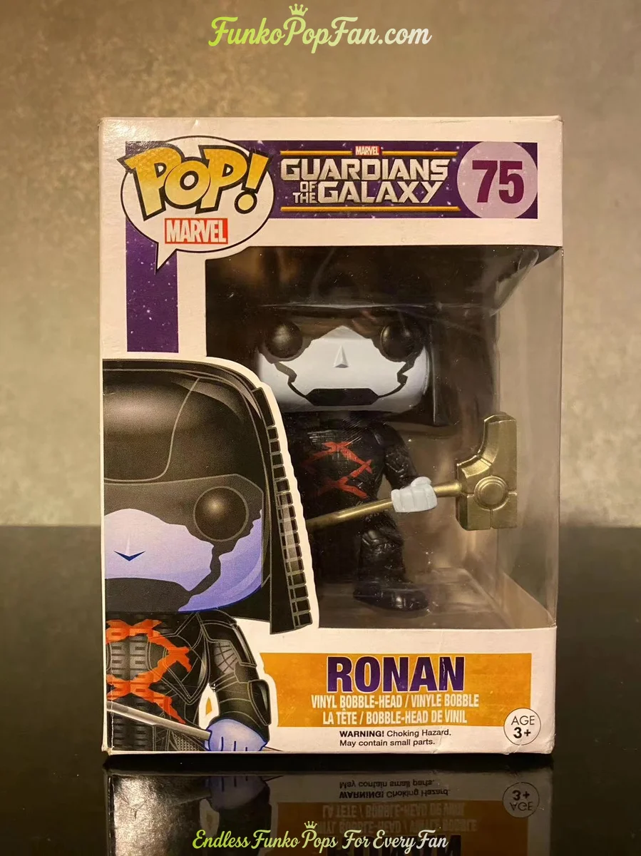Marvel Guardians of the Galaxy #75 Ronan Vinyl Figure Bobblehead Vaulted Collectible With Protector Funko Pop Figure