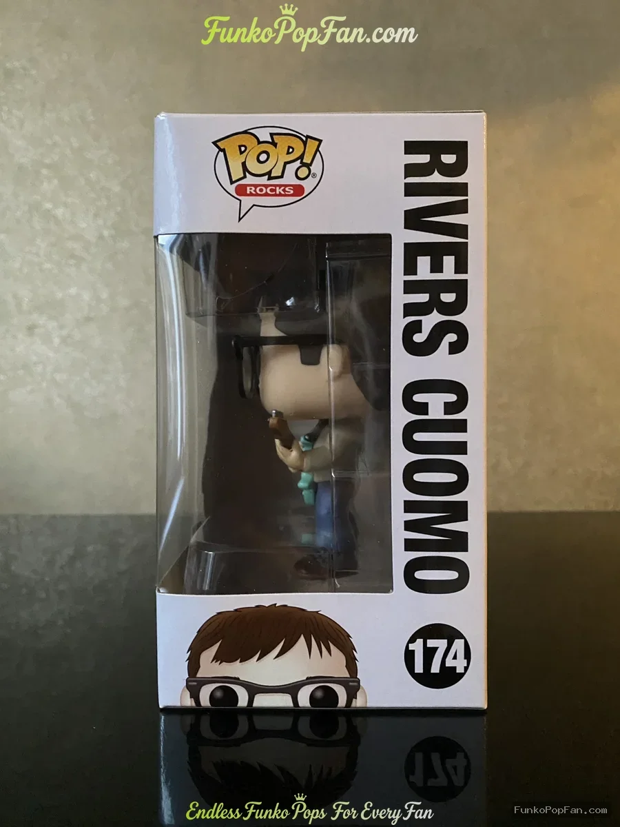 Funko Pop Rocks #174 Weezer Rivers Cuomo Vinyl Figure Bobblehead Vaulted Collectible With Protector - Funko Pop Figure