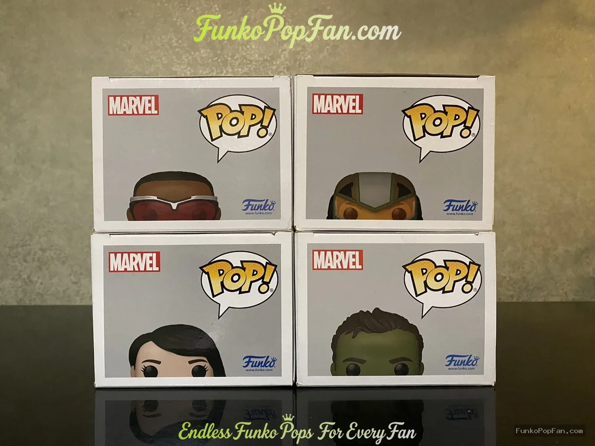 Bundle Funko Pop! Marvel Captain America Brave New World #1364 Captain America / #1365 Falcon / #136 - Funko Pop Figure