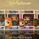 Bundle Funko Pop! Disney Princesses #224 Tiana / Merida #324 / Ariel #325 Vinyl Figure Bobblehead Vaulted Collectible With Protector Funko Pop Figure