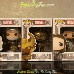 Bundle Funko Pop! Set Marvel Thor #54 Odin + #55 Heimdall + #56 Lady Sif Vinyl Figure Bobblehead Vaulted Collectible With Protector Funko Pop Figure