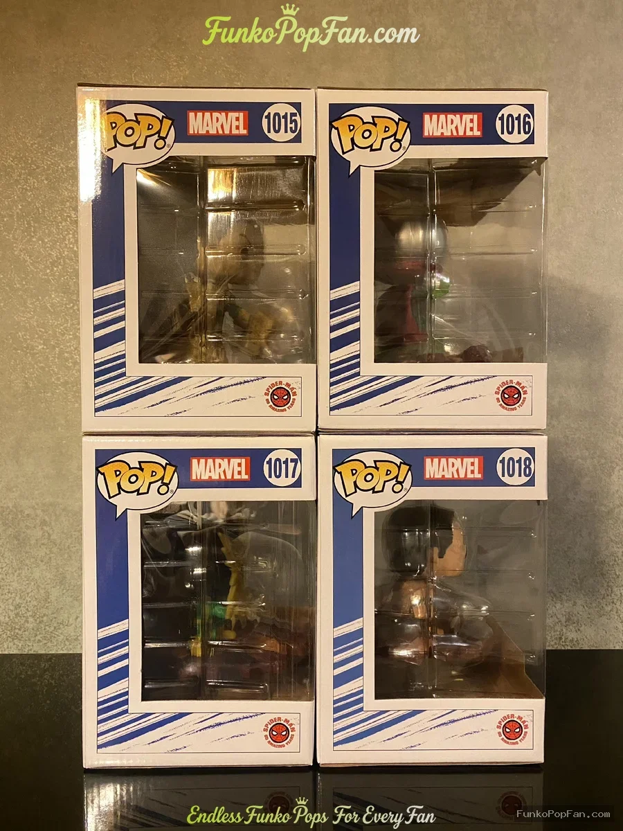 Bundle Funko Pop! Marvel Sinister Six #1015 Sandman / Mysterio #1016 / Electro #1017 / Kraven the Hu - Funko Pop Figure