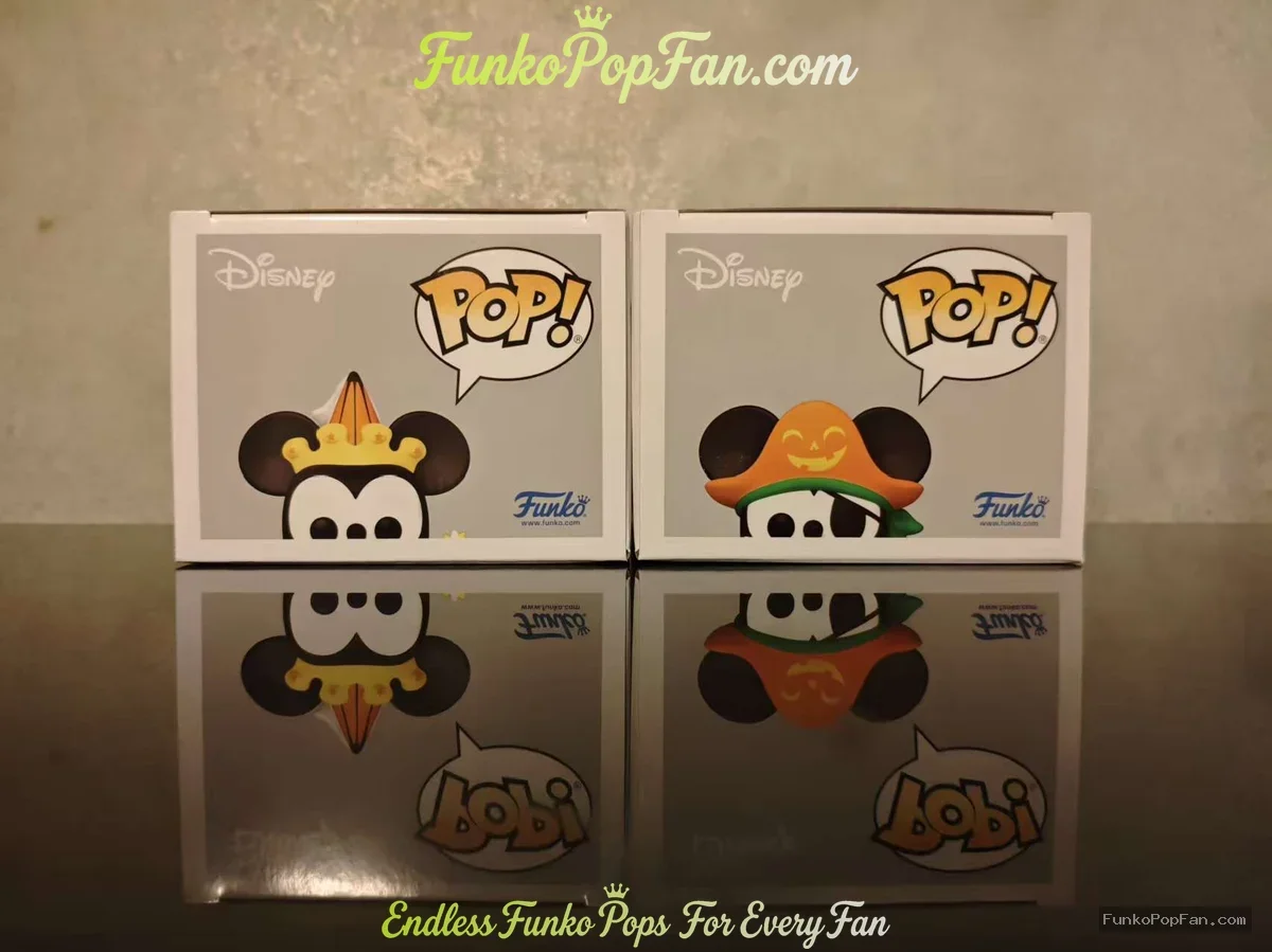Funko Pop! Disney Halloween #1485 Minnie Mouse / Mickey Mouse #1486 Vinyl Figure Bobblehead Vaulted  - Funko Pop Figure