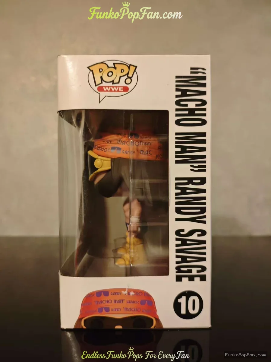 Funko Pop! WWE #10 Macho Man Randy Savage Vinyl Figure Bobblehead Vaulted Collectible With Protector - Funko Pop Figure