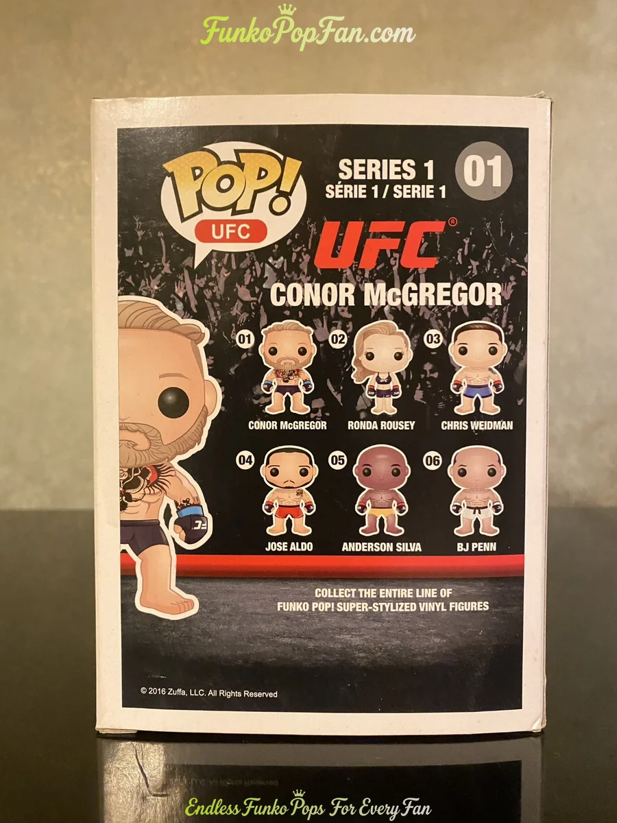 Funko Pop! UFC #01 Conor McGregor Vinyl Figure Bobblehead Vaulted Collectible With Protector - Funko Pop Figure