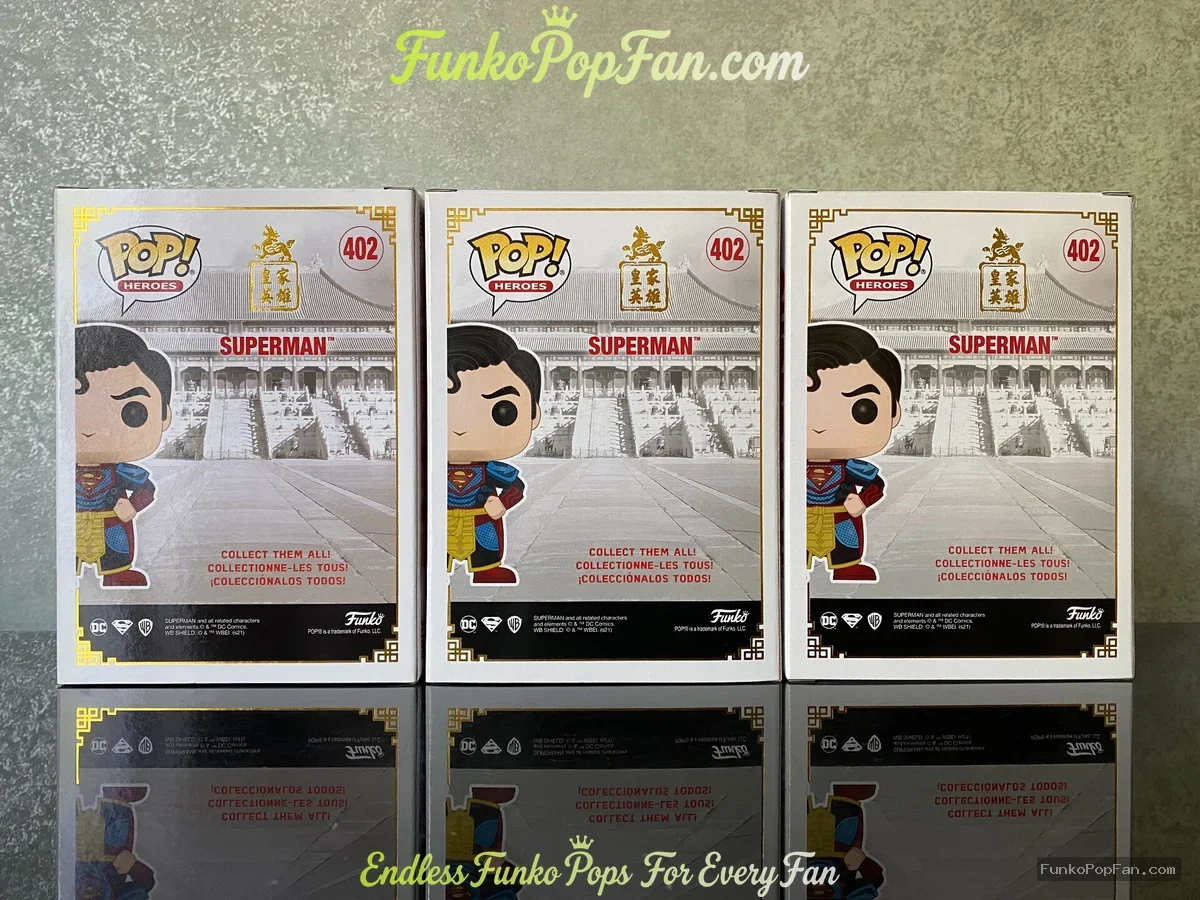 Funko Pop! DC Heroes #402 Superman (Imperial Palace Metallic Summer Exclusive) Vinyl Figure Bobblehe - Funko Pop Figure