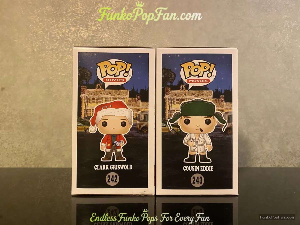 Funko Pop! Movies Christmas Vacation #242 Clark Griswold / Cousin Eddie #243 Vinyl Figure Bobblehead - Funko Pop Figure