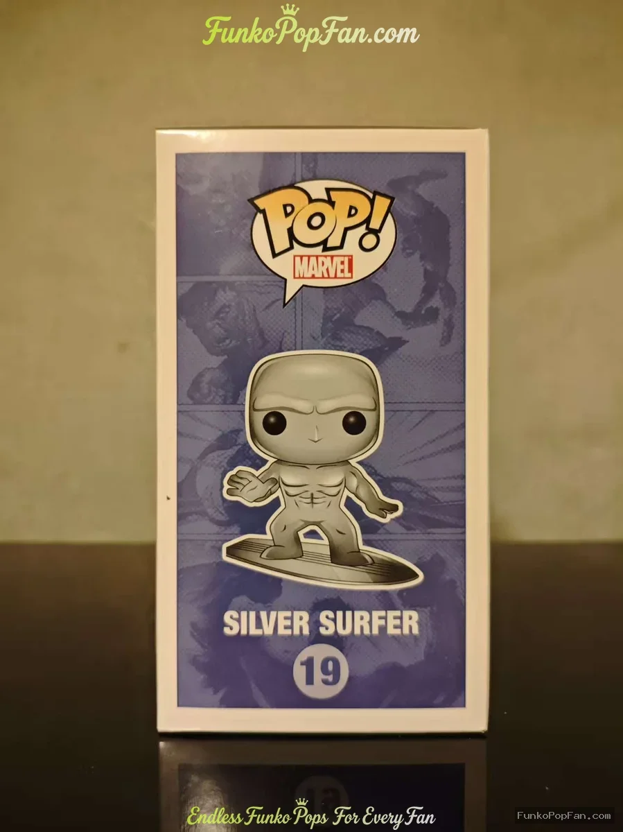 Funko Pop! Marvel Universe #19 Silver Surfer (Fantastic Four) Vinyl Figure Bobblehead Vaulted Collec - Funko Pop Figure