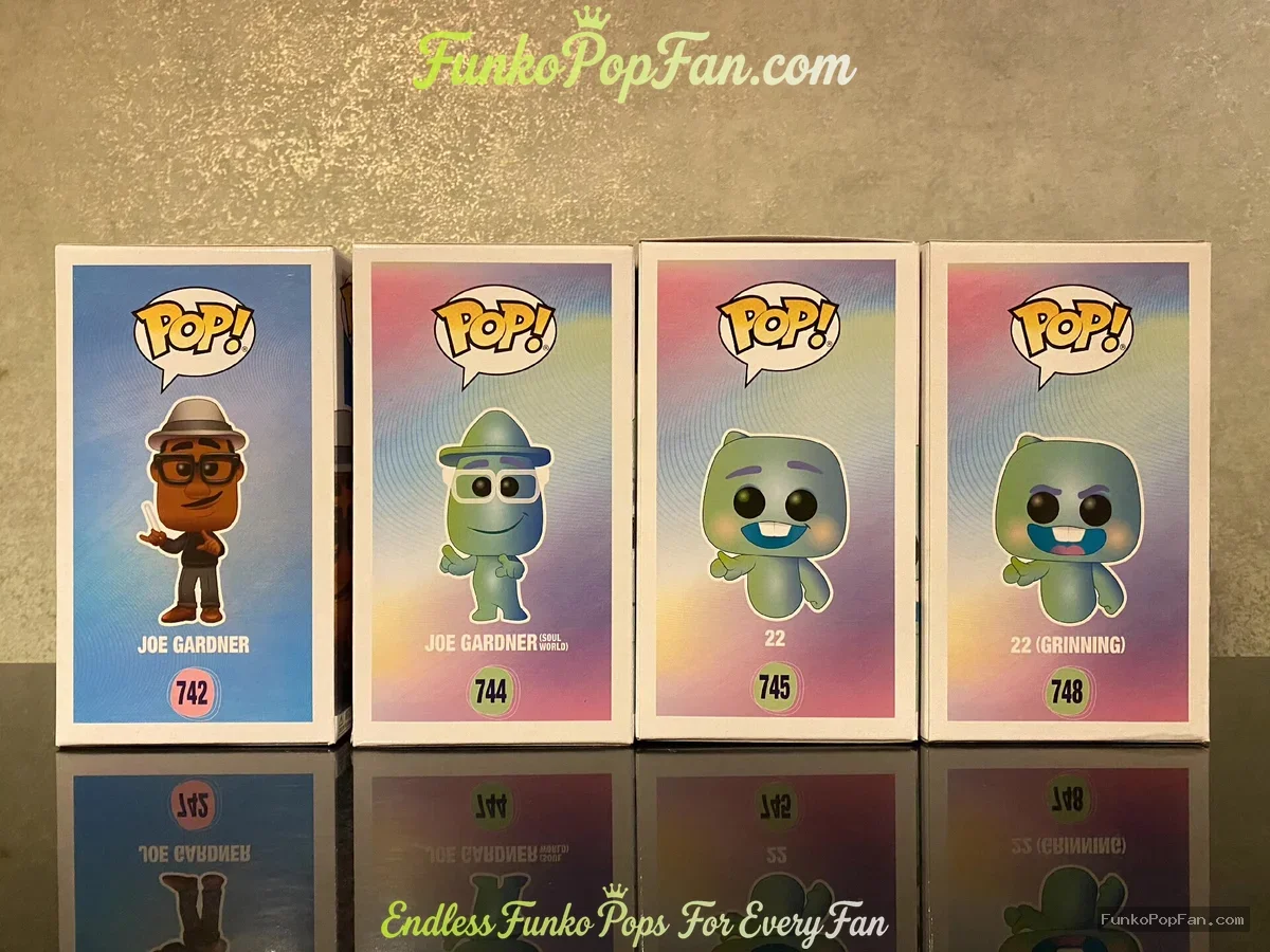 Bundle Funko Pop! Soul Joe Gardner #742 / Joe Gardner #744 / 22 #745 / 22 (Grinning) #748 Vinyl Figu - Funko Pop Figure