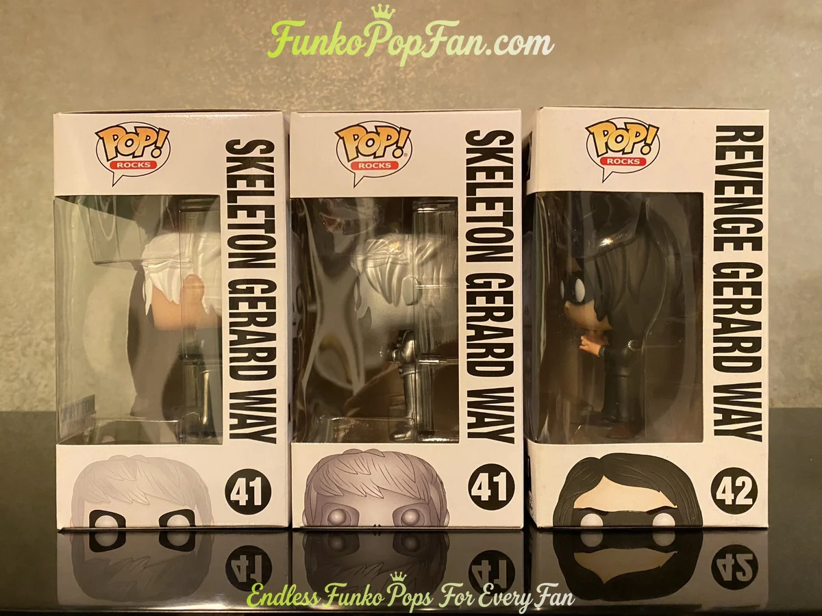 Bundle Funko Pop! My Chemical Romance Skeleton Gerard Way #41 / Revenge Gerard Way #42 Vinyl Figure  - Funko Pop Figure