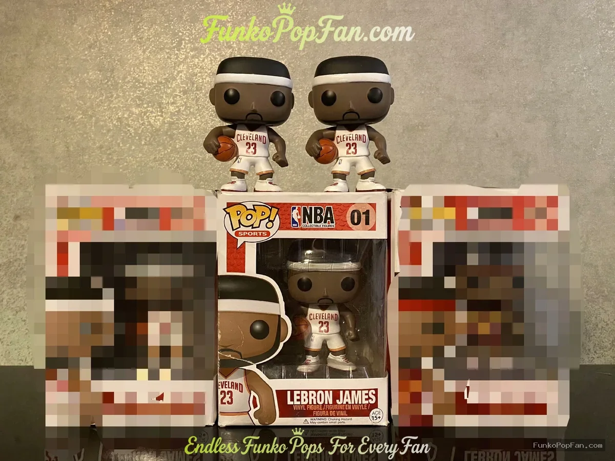 Funko Pop! Sports NBA #01 LeBron James Cleveland Cavaliers Home + Away Set of 3 Vinyl Figure Bobbleh - Funko Pop Figure