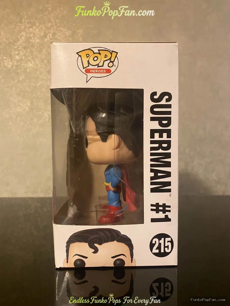 Funko Pop! DC Super Heroes #215 Superman (Fall Convention Exclusive) Vinyl Figure Bobblehead Vaulted - Funko Pop Figure