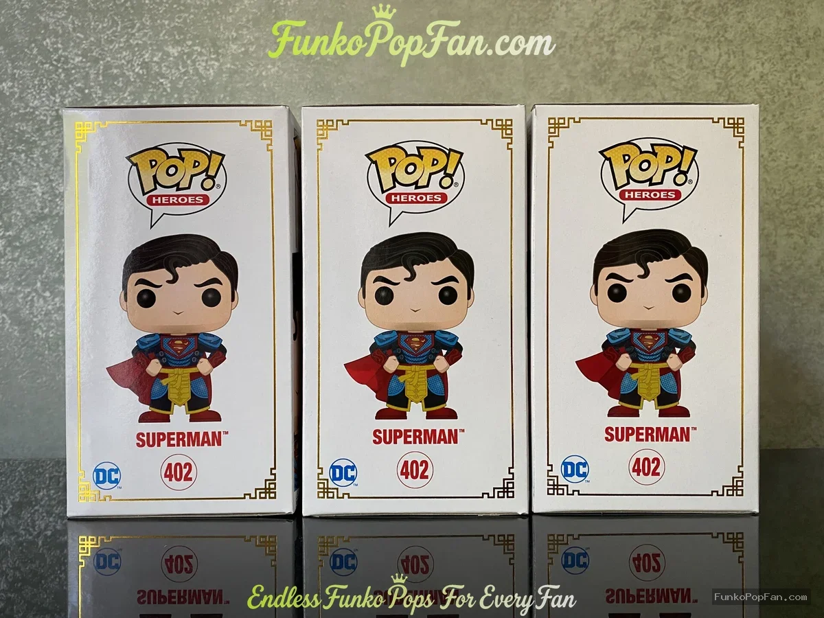 Funko Pop! DC Heroes #402 Superman (Imperial Palace Metallic Summer Exclusive) Vinyl Figure Bobblehe - Funko Pop Figure