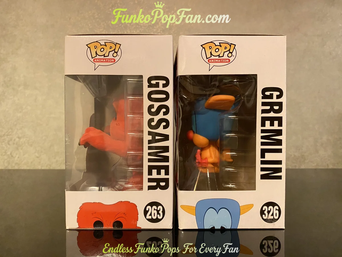 Funko Pop! Looney Tunes Animation #263 Gossamer / Gremlin #326 3000 LE Vinyl Figure Bobblehead Vault - Funko Pop Figure