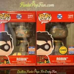 Lot of 2 Funko Pop! DC Heroes #377 Robin Chase + Robin Imperial Patina (2021 Summer Convention Limited Edition) Vinyl Figure Bobblehead Vaulted Collectible With Protector Funko Pop Figure