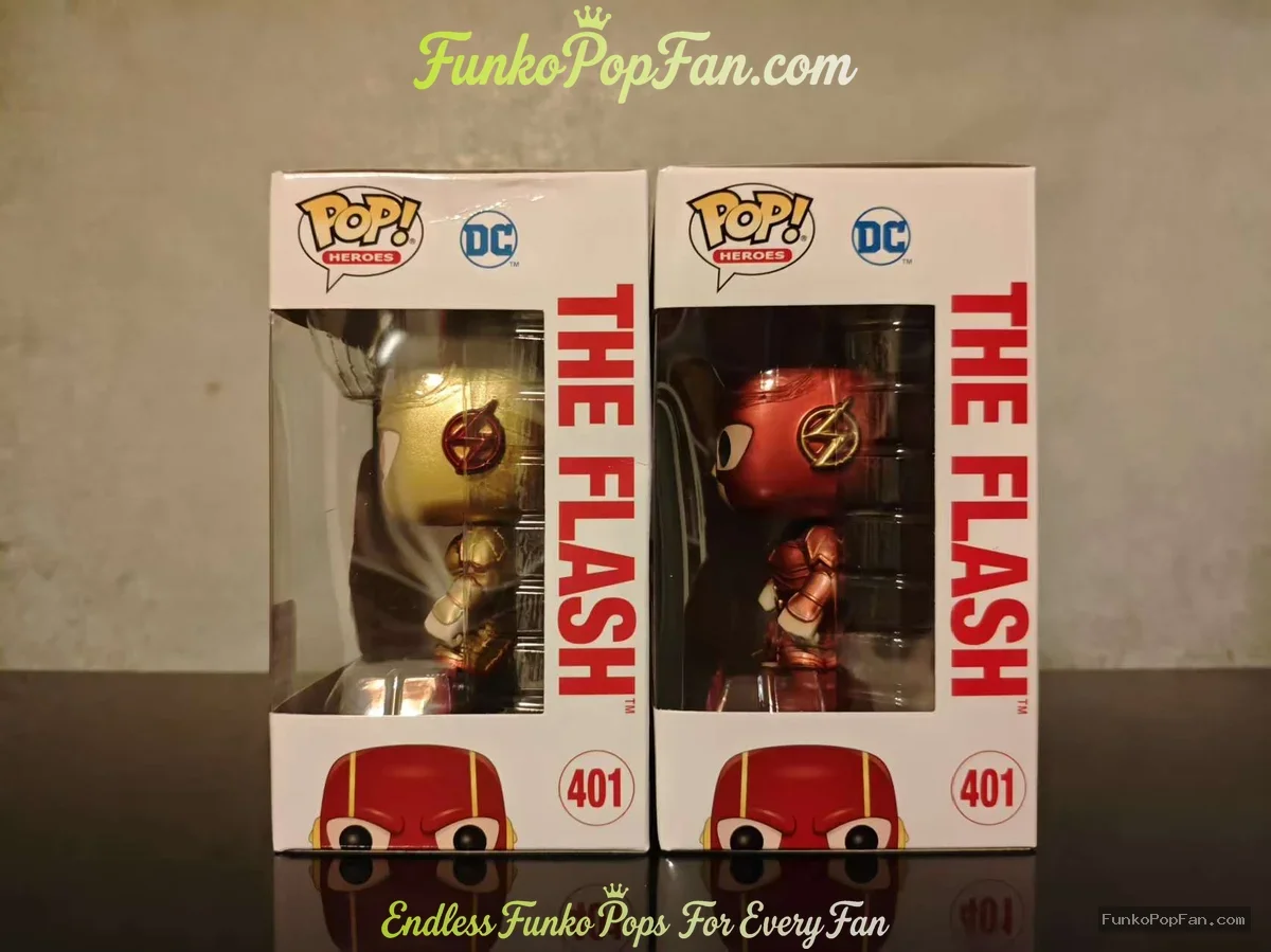 Funko Pop! DC Heroes #401 The Flash (Limited Edition Asia 2021 SDCC Exclusive) Vinyl Figure Bobblehe - Funko Pop Figure