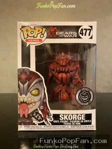 Games Gears of War #477 Skorge (Collector's Edition) Vinyl Figure Bobblehead Vaulted Collectible With Protector Funko Pop Figure